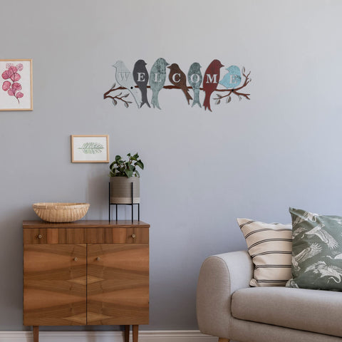 Peryiter rustic welcome wall decor suitable for patio or fence