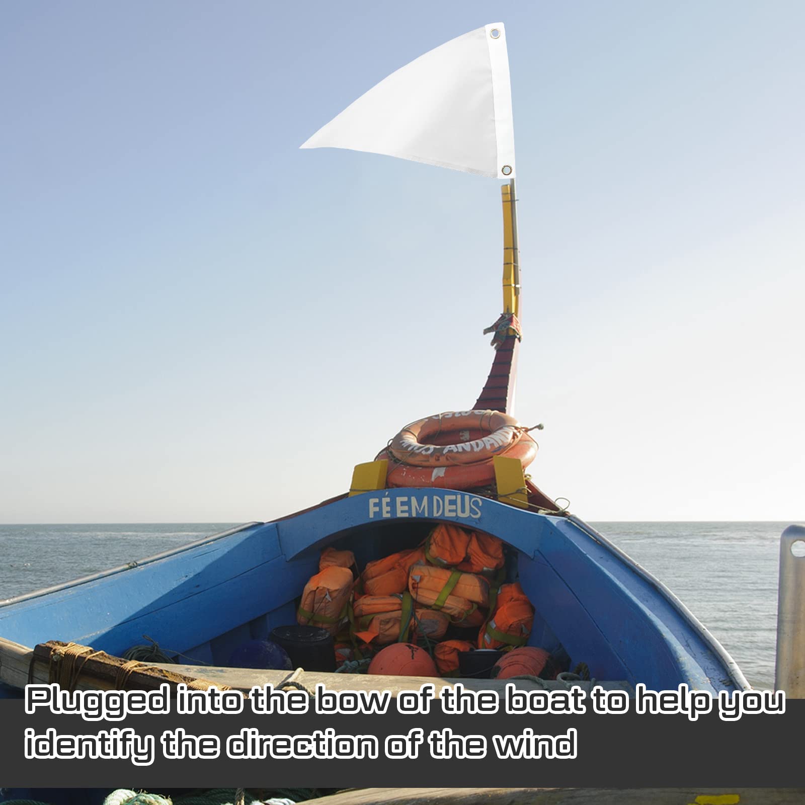 Peryiter sailing-ready pennant flag adds nautical flair