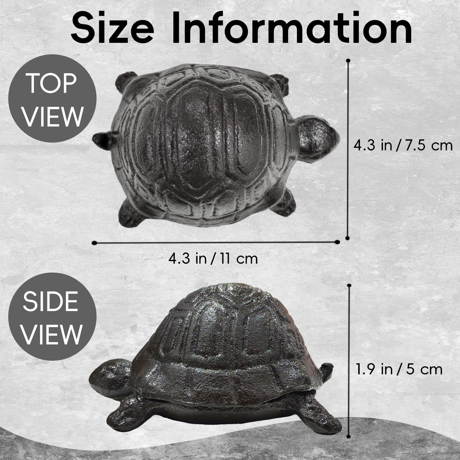 Pesilo turtle key hider shell-lift shows easy access to a spare key.