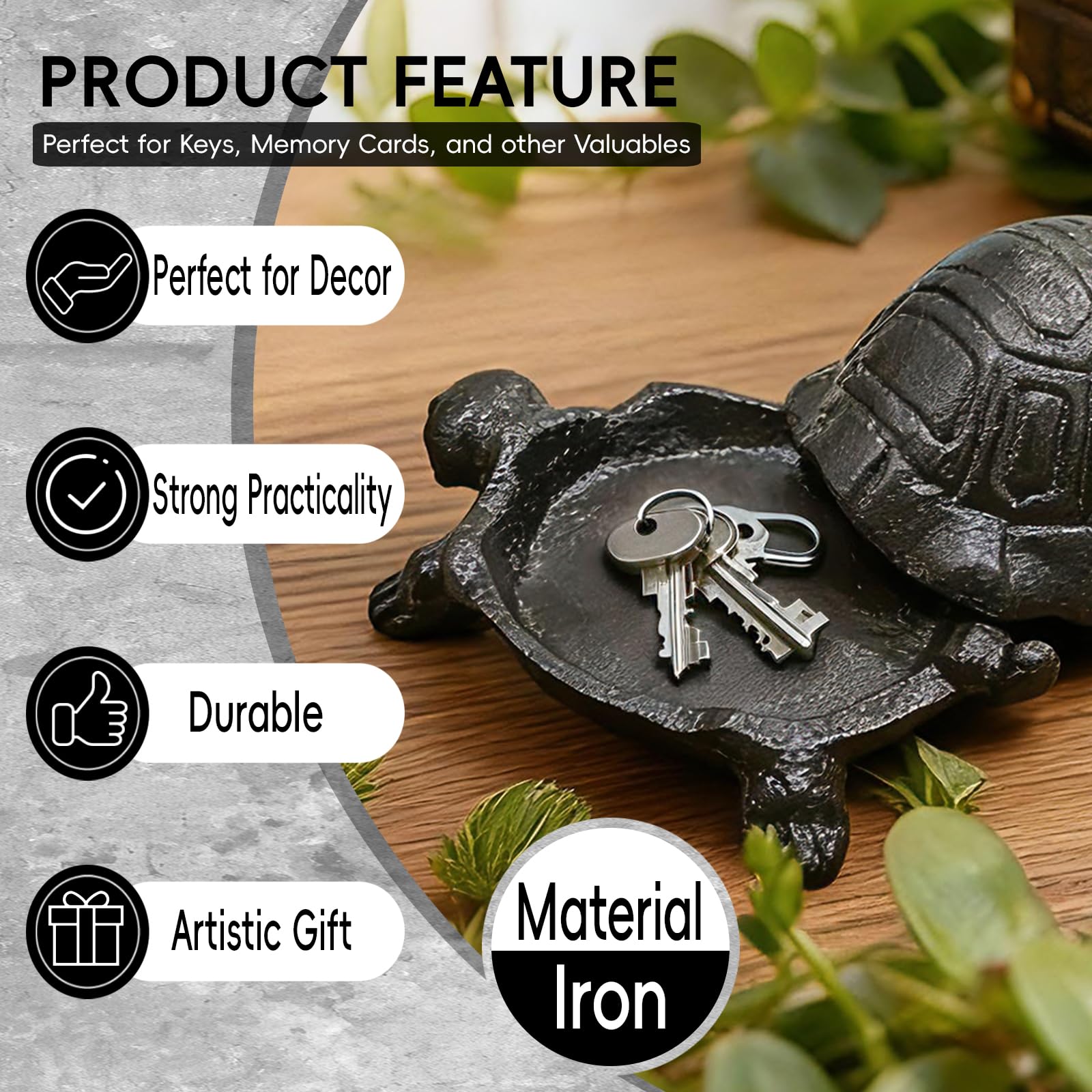 Pesilo outdoor key hider garden-ornament blends with plants while keeping keys secure.