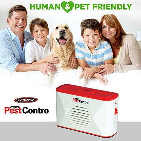 PestContro portable ultrasonic repeller back view with power switch