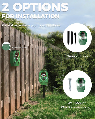 PESTECO wall-mount installation option for flexible outdoor placement