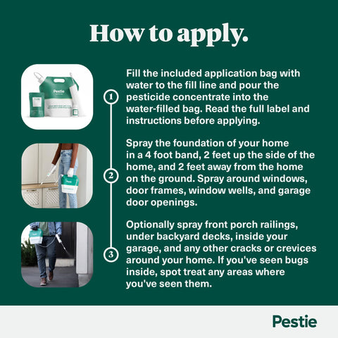 Pestie application step-by-step guides quick, mess-free, do-it-yourself spraying.