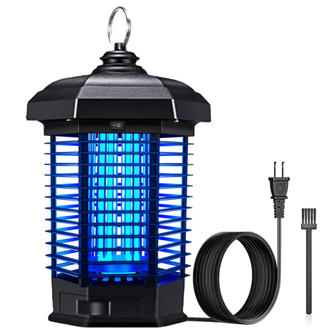 PestMentor Bug Zapper outdoor front view attracting pests for yard protection.