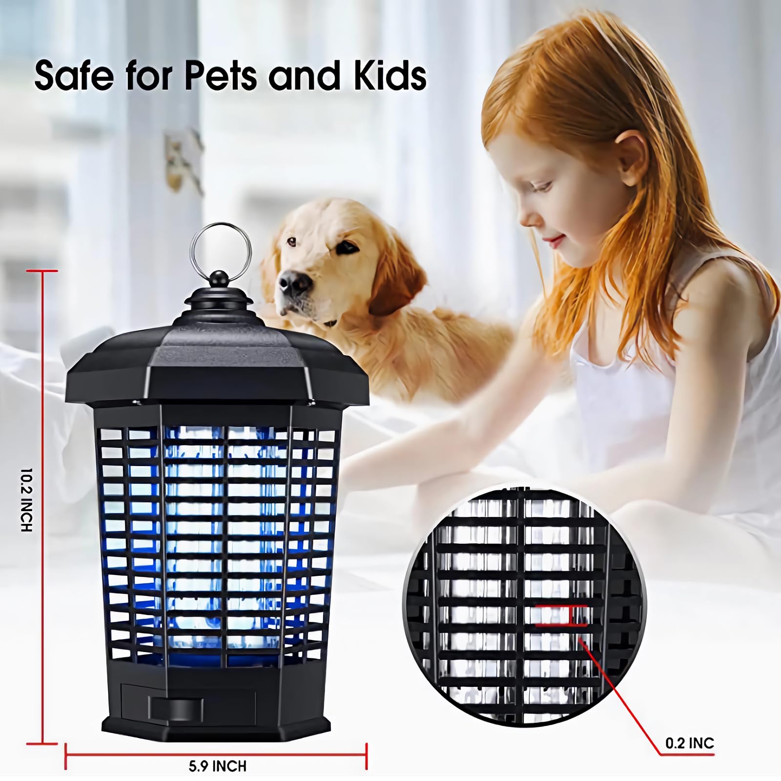 PestMentor Bug Zapper removable tray for easy cleanup after use.