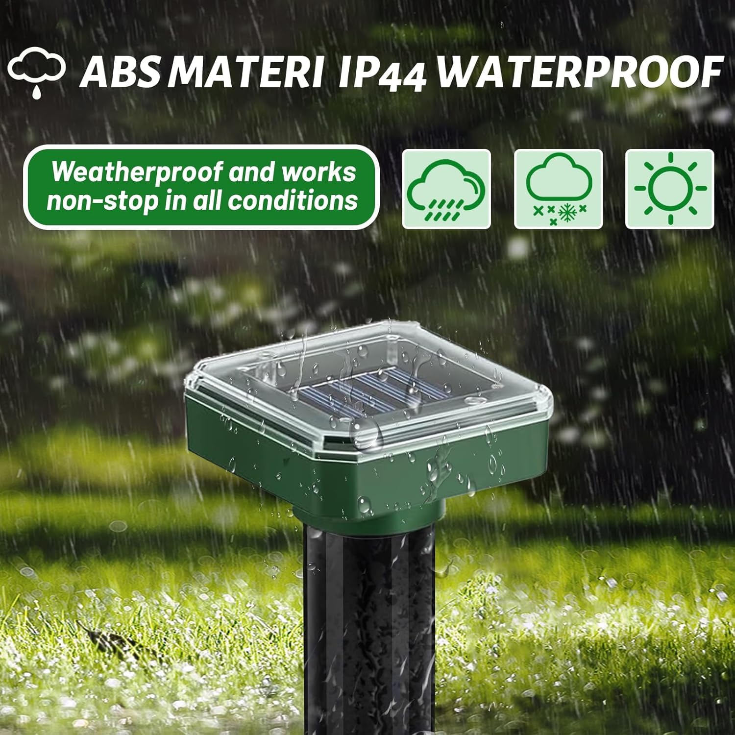 PestMentor family-safe design uses ultrasonic waves without chemicals for safe gardens.