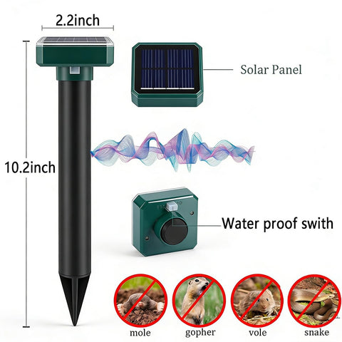 PestMentor ground stake installation shows quick soil setup and rapid coverage