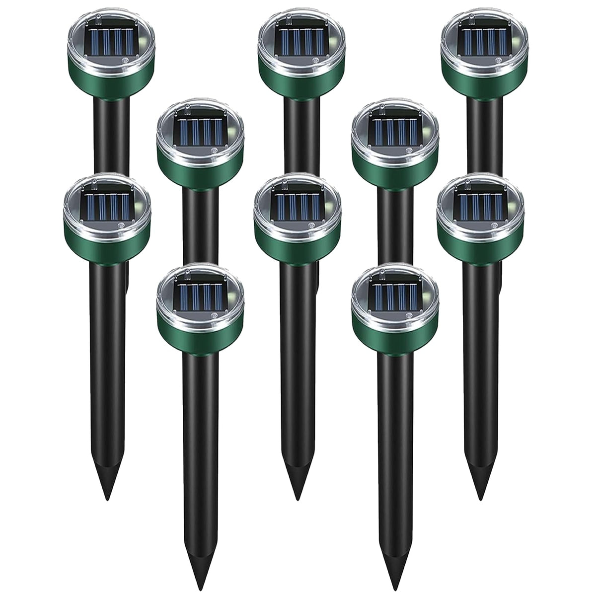 PestMentor Mole Repellent Solar Powered stake deters burrowers outdoors