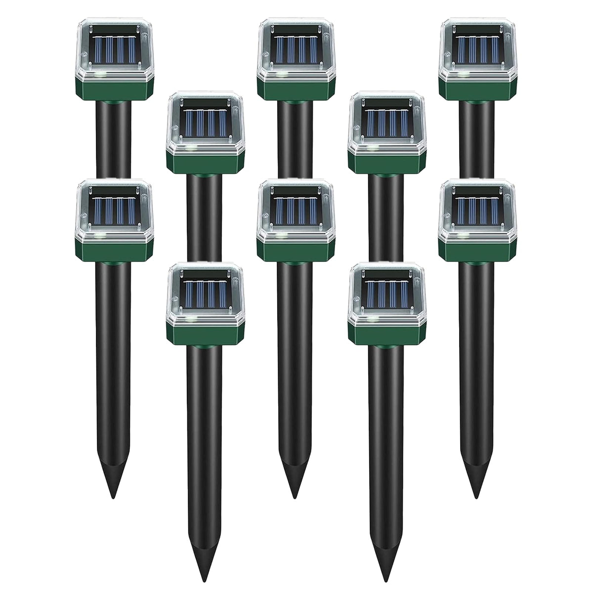 PestMentor mole repellent solar unit protecting your lawn from burrowing pests.