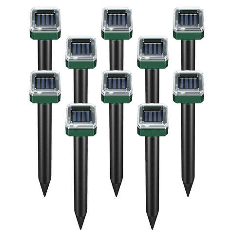 PestMentor mole repellent solar unit protecting your lawn from burrowing pests.