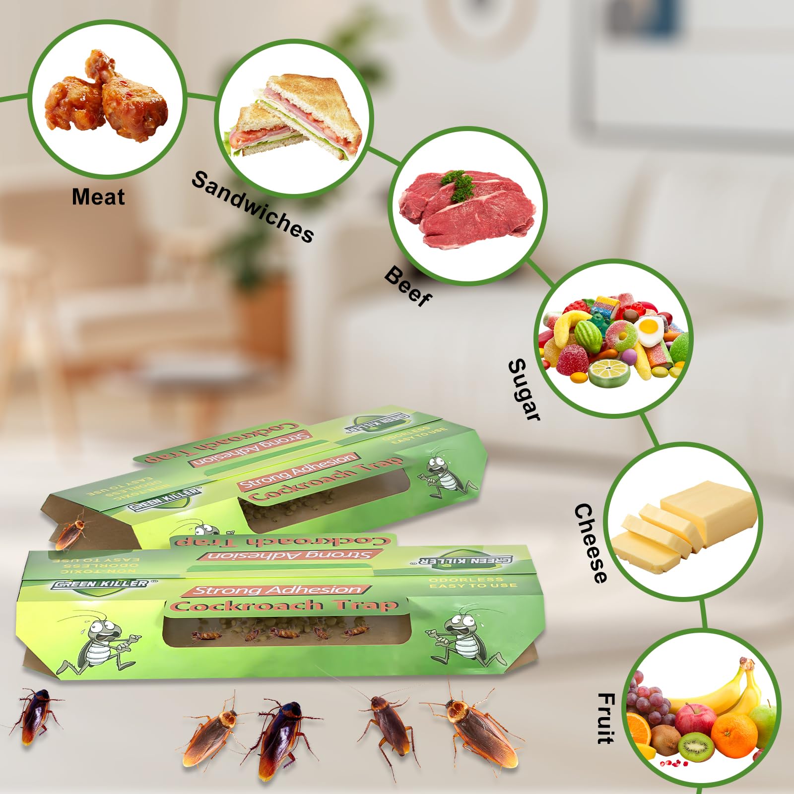 PestMentor drawer storage trap keeps cluttered areas roach-free.