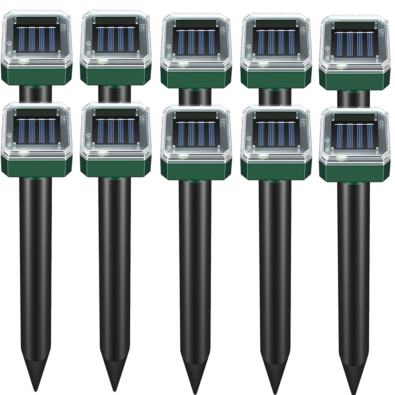 PestMentor Solar Mole Repellent 10-pack protects lawns from burrowing pests.