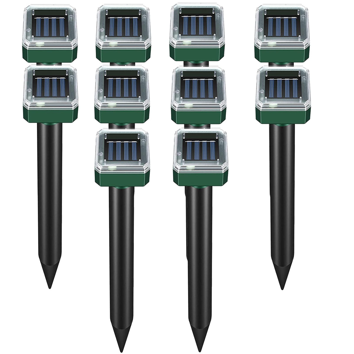 PestMentor solar mole repellent in a sunny yard provides eco-friendly deterrence for lawns