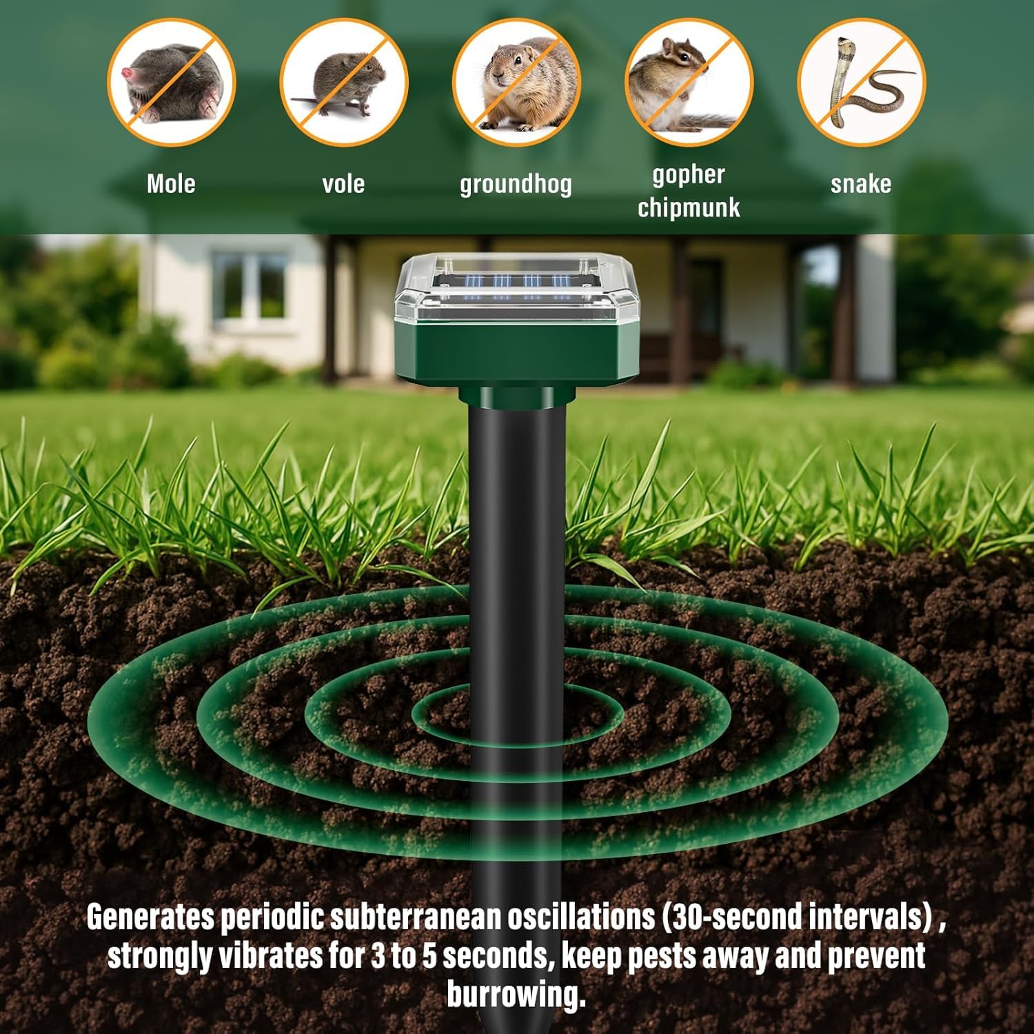 PestMentor wide-area coverage up to 7,000 sq ft protects gardens and yards.