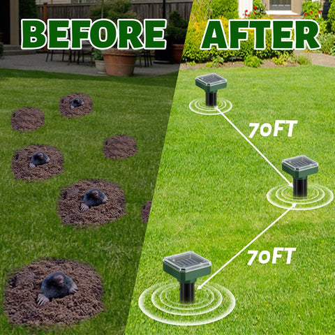 PestMentor Yard Protection for Gardens illustrating versatile use in lawns and flower beds.
