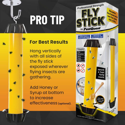 PestQuest Sticky Fly Stick eco-friendly, chemical-free home solution