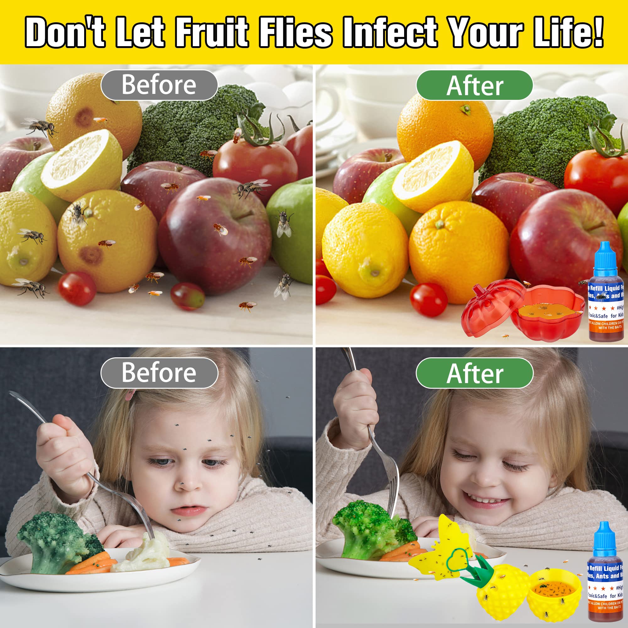 Indoor use scene showing Pestvanish refill liquid around food areas