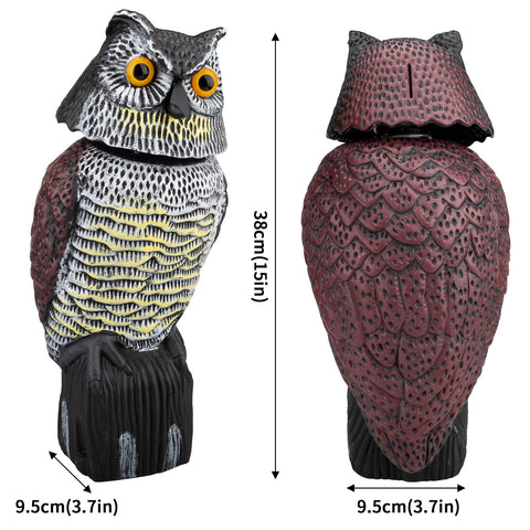 Pestvanish Owl Decoy helps deter squirrels and pigeons outdoors