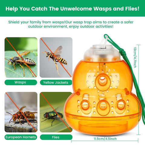 Pestvanish Solar Wasp Trap blue LED for night use.