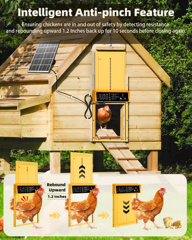 Pet Deluxe remote control operation illustrates easy manual or remote access.