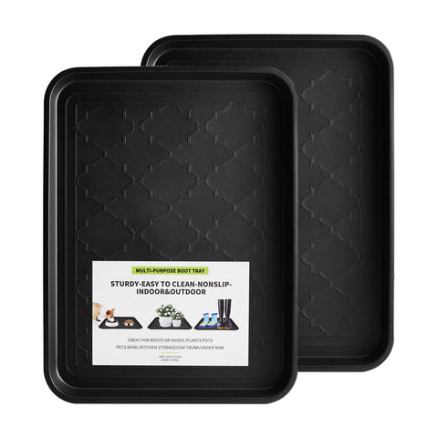 PETABBY boot tray multi-use for entryways keeps mud contained