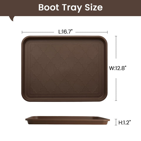 PETABBY boot tray non-slip bottom keeps stability on any floor.
