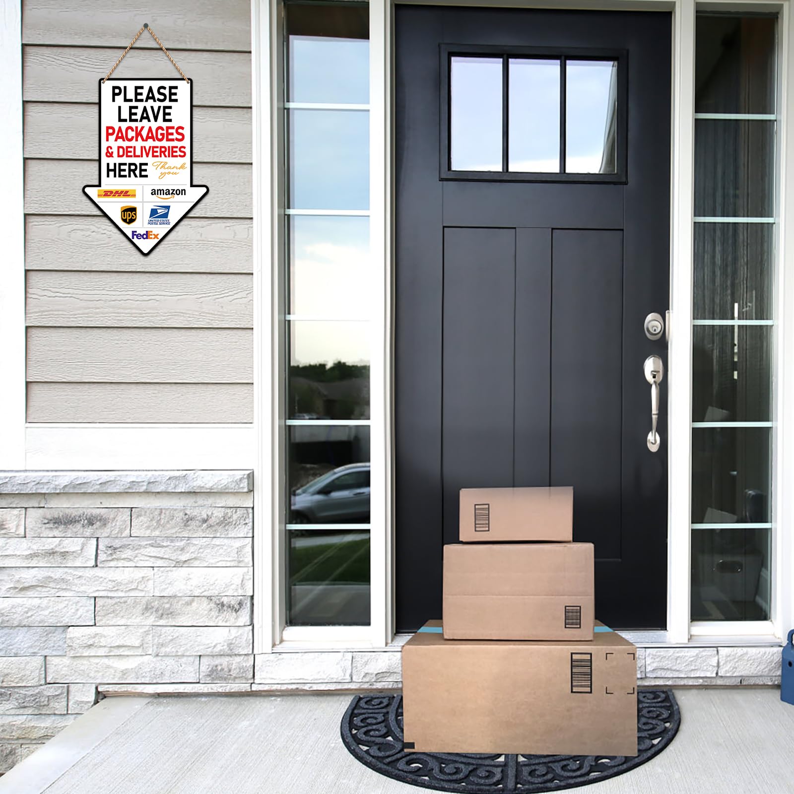 PETCEE delivery-instructions sign helps all carriers understand your drop-off preferences