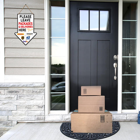 PETCEE delivery-instructions sign helps all carriers understand your drop-off preferences