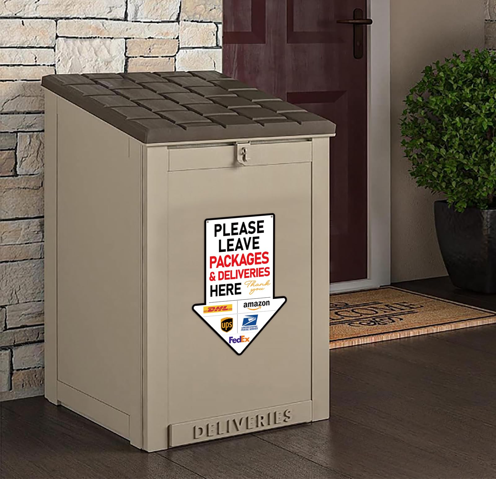 PETCEE weatherproof fiberboard sign resists sun and rain for long-lasting use