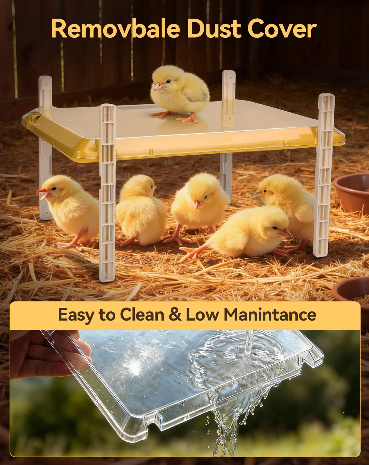 PETEMPO removable dust cover keeps the surface clean and easy to wipe