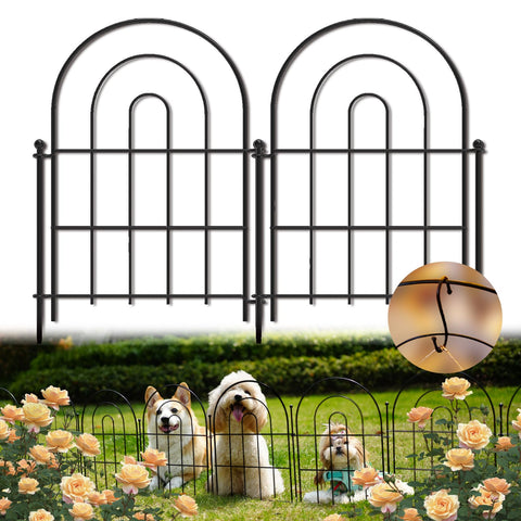 PETFORT garden fence panels, 17in-high, ideal for small animal protection and neat borders.