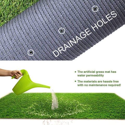Petgrow artificial grass for indoor installation and decor.