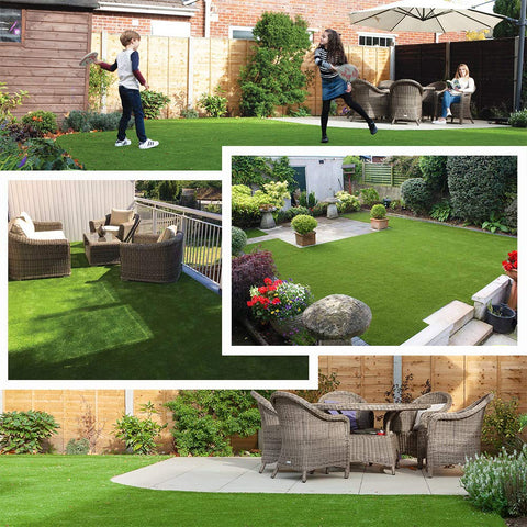 Petgrow lawn with slip-resistant backing reduces movement during use.