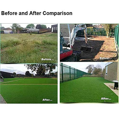Petgrow outdoor patio lawn scene showcasing weather-ready turf