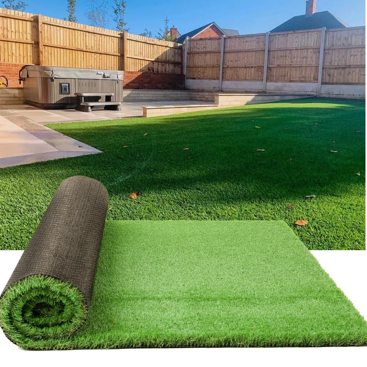 Petgrow Luxurious Artificial Grass close-up showing 1.77-inch blades and soft, natural texture