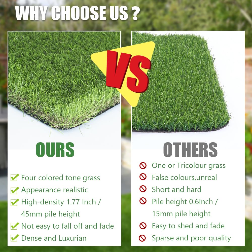 Petgrow turf suitable for indoor and outdoor spaces like patios