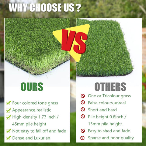Petgrow turf suitable for indoor and outdoor spaces like patios