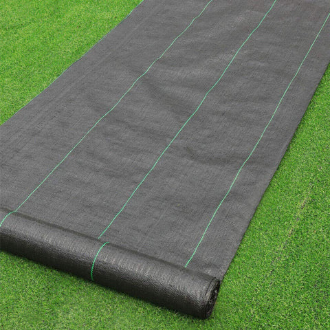 Petgrow weed barrier fabric roll blocks weeds while allowing water infiltration.