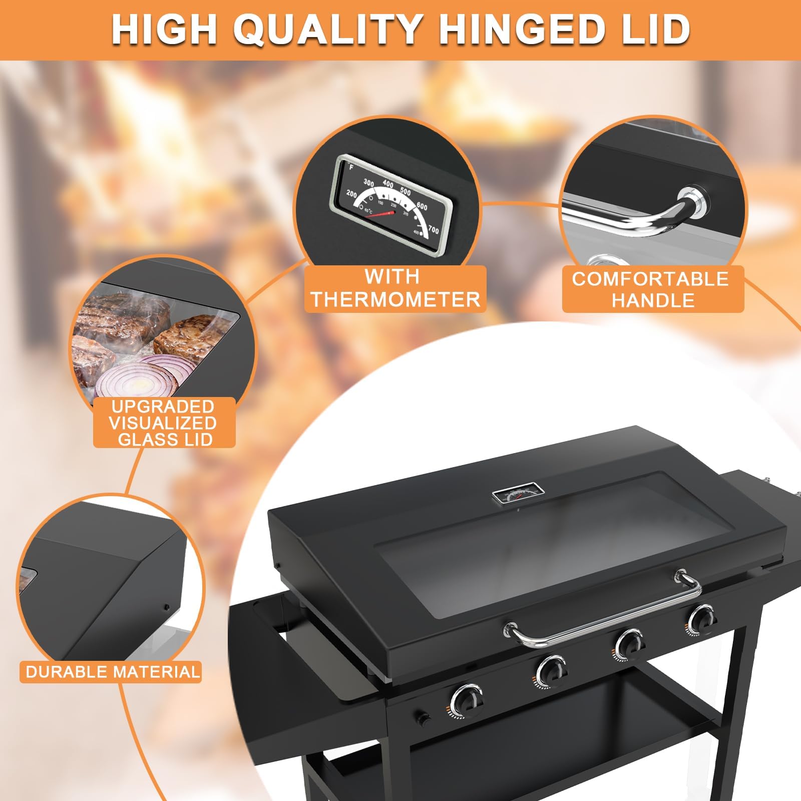Petkao hardware kit for secure mounting on the 36-inch Omnivore lid.
