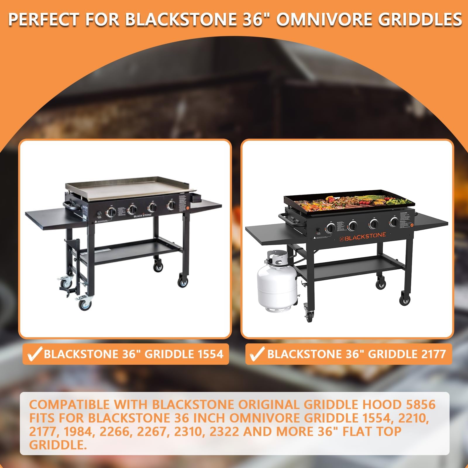 Petkao 36-inch Omnivore lid with thermometer for precise heat control.