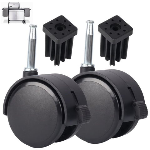 PETKAO 6414 wheels with caster insert for Weber; smooth mobility and stability.