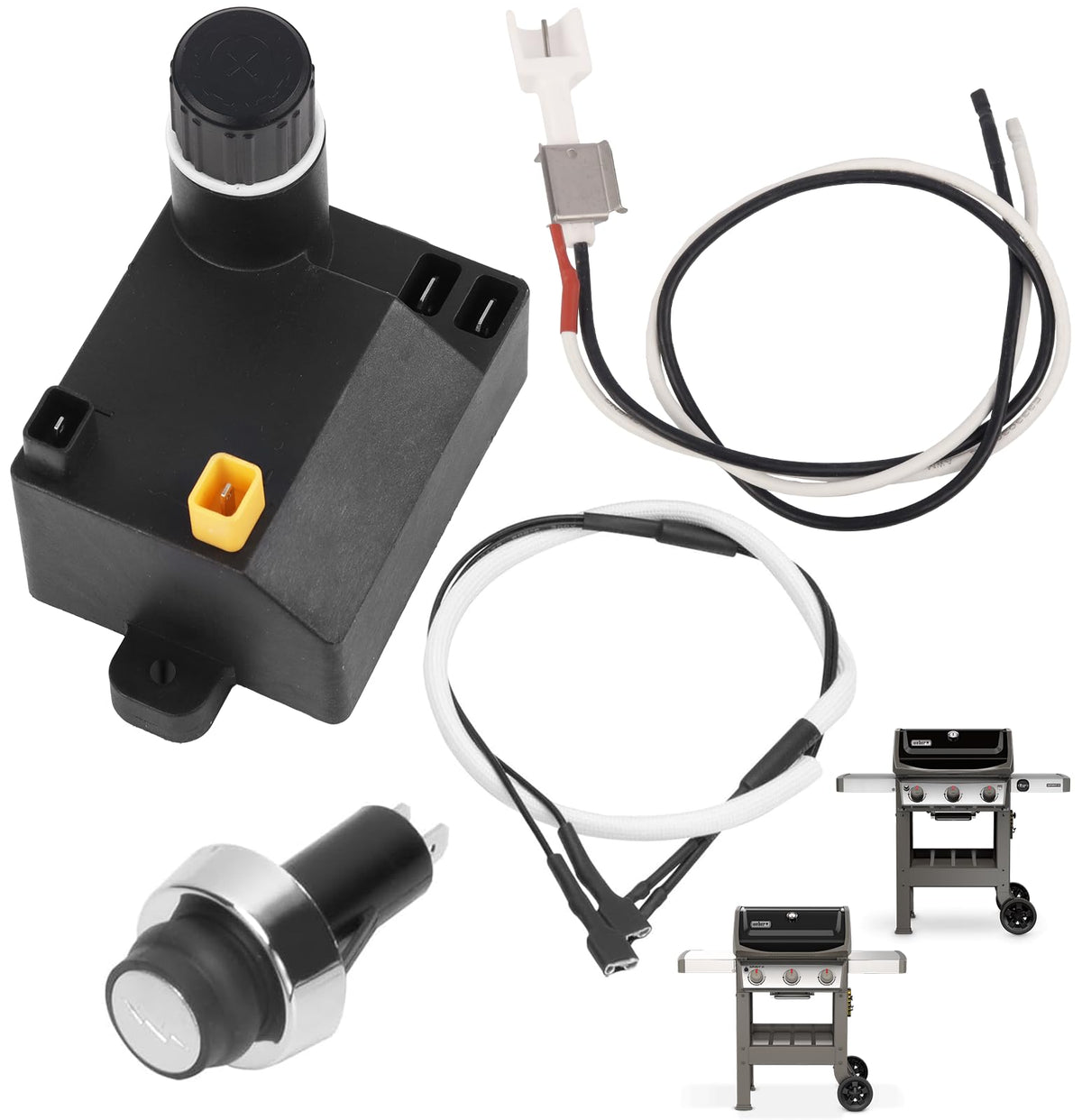 PETKAO 67053 ignition module for Weber Spirit II GS4 ensures fast lighting