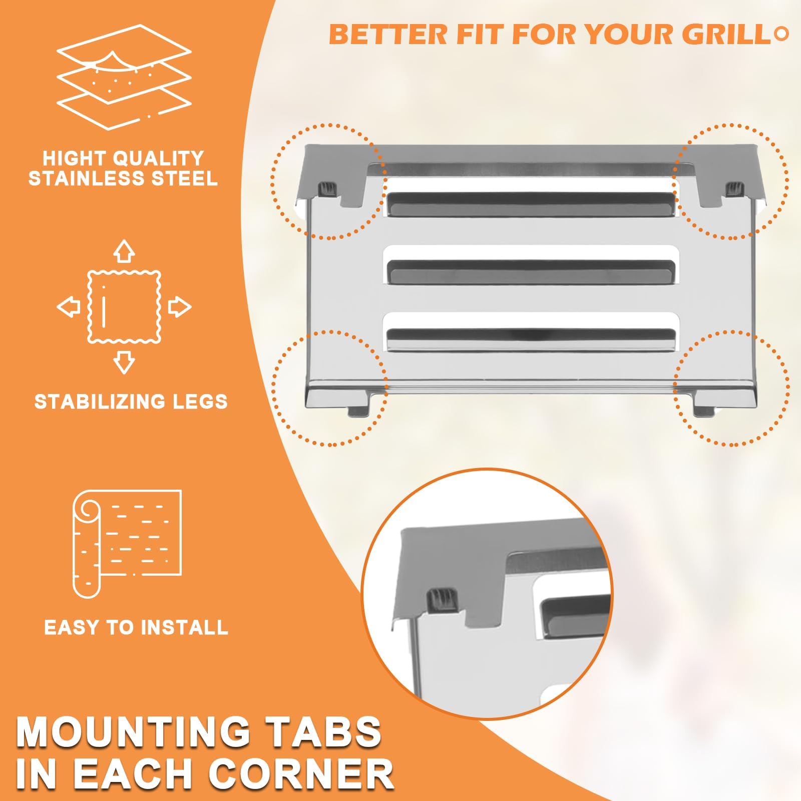 PETKAO 67060 heat deflector installed on Weber GS4 demonstrates fit