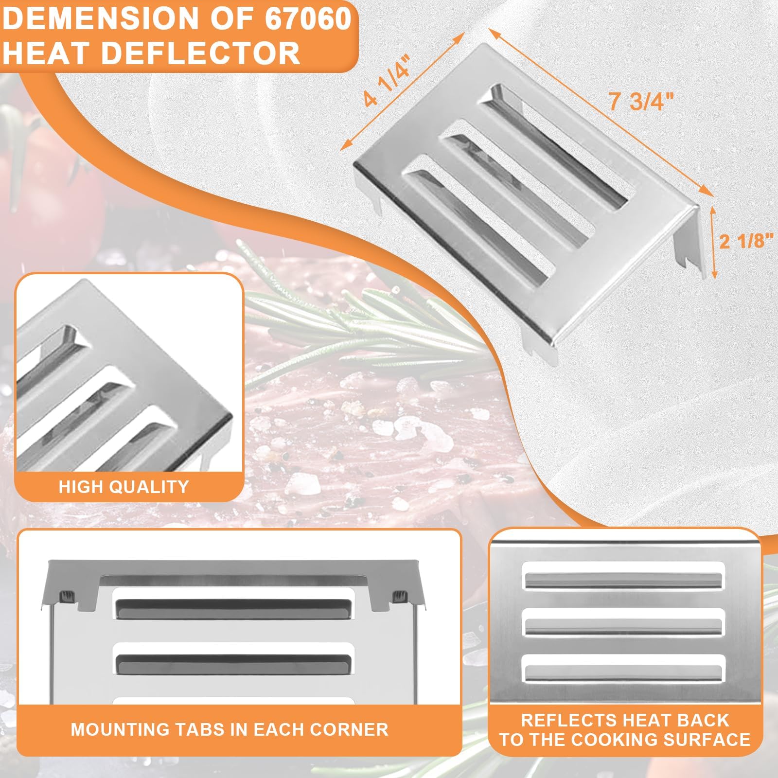 PETKAO 67060 heat deflector side view left emphasizes GS4 Spirit II compatibility