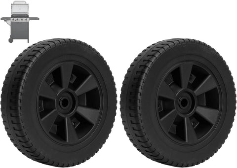 PETKAO 7-inch Charbroil wheel assembly enables smooth grill movement
