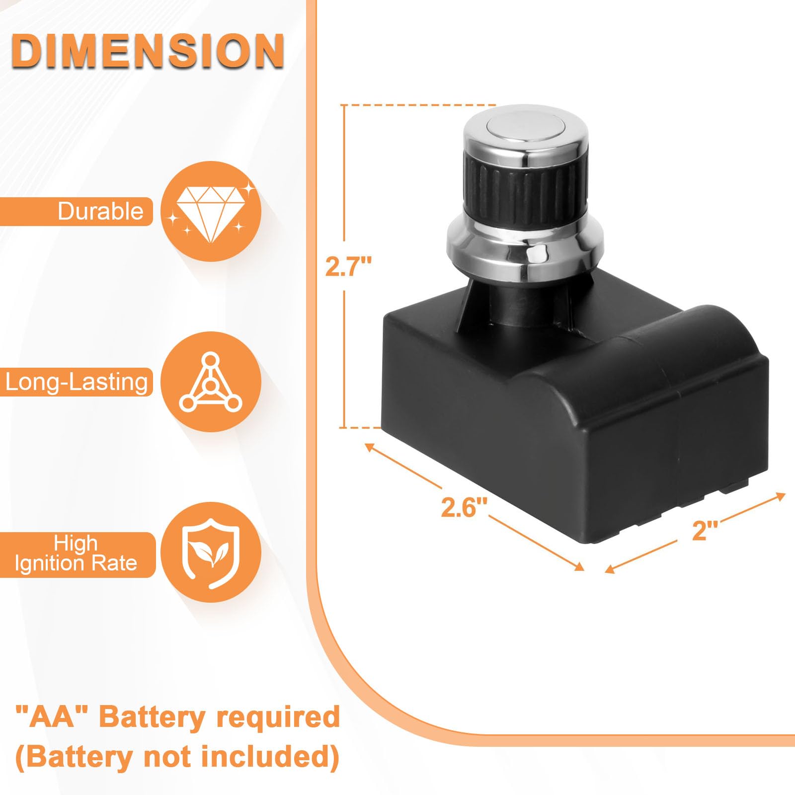 PETKAO AA battery required indicator for simple, on-the-spot replacement