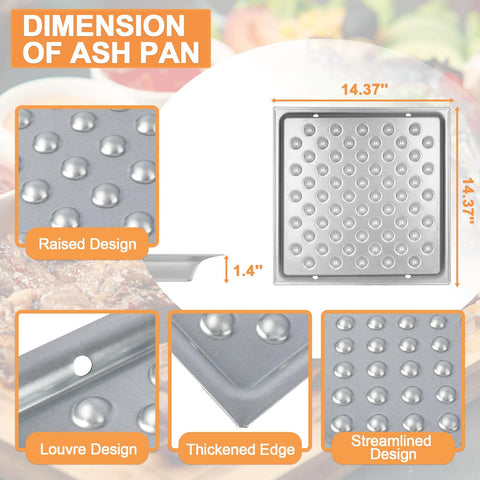 PETKAO carbon steel ash pan supports steady heat and longevity.