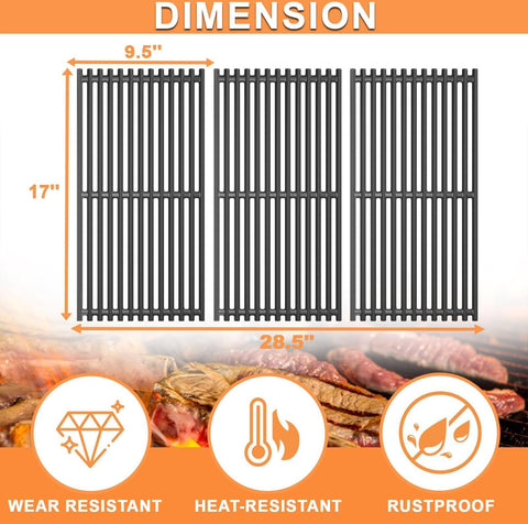 PETKAO Char-Broil compatible grate G541-0016-W2 for long-lasting grilling