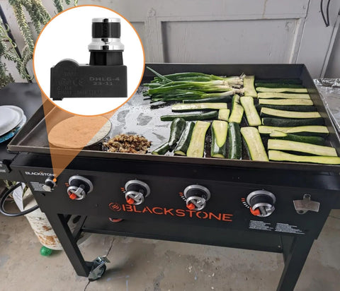 Compatible with four-burner Blackstone 36-inch griddles for easy upgrade