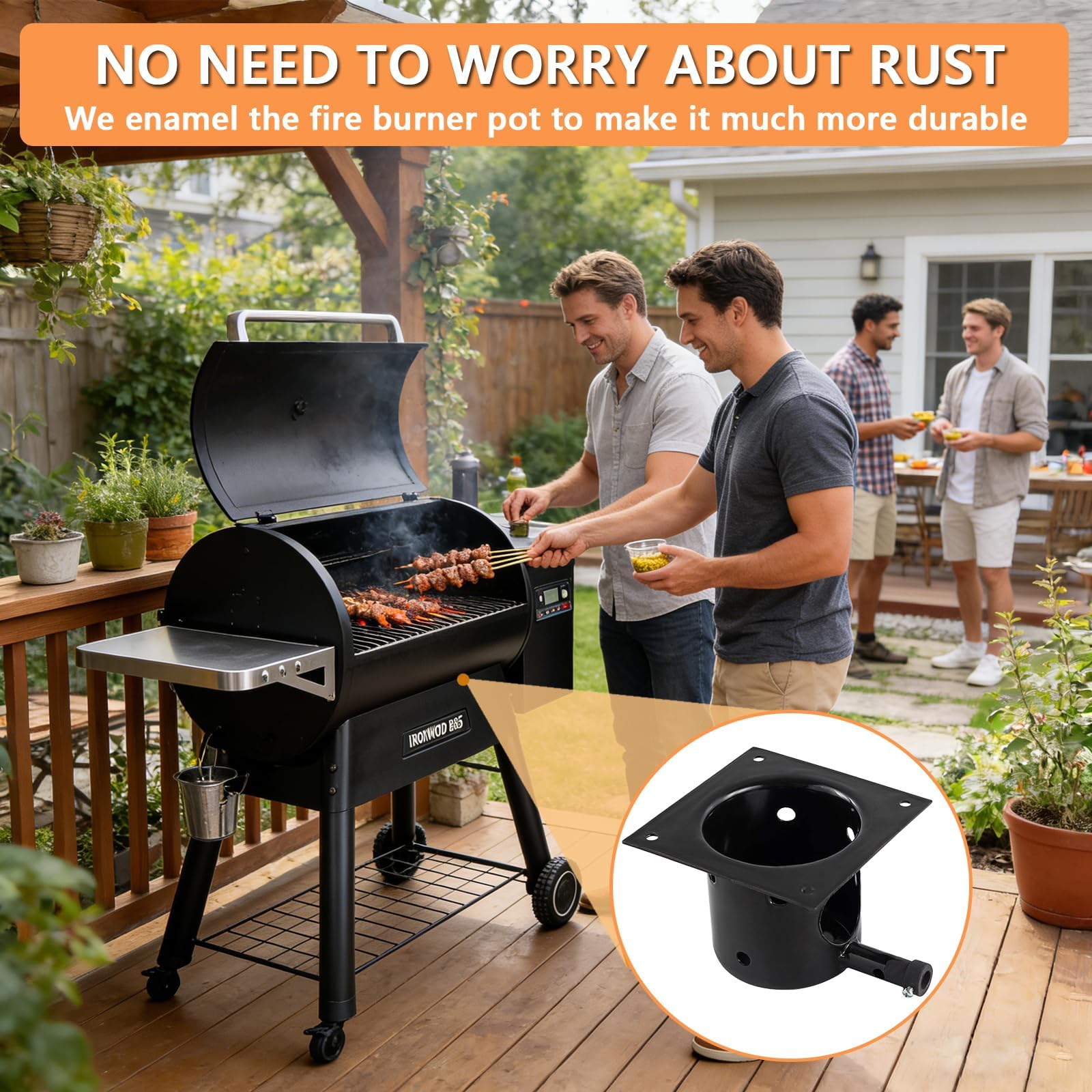 PETKAO fire pot with precise dimensions for easy fitment.